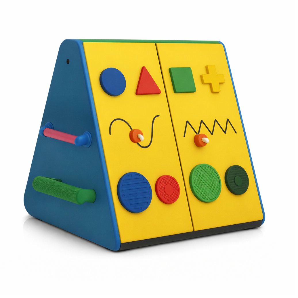 PowerPick Mama: postpartum exercise toybox with colourful shape-sorting activities